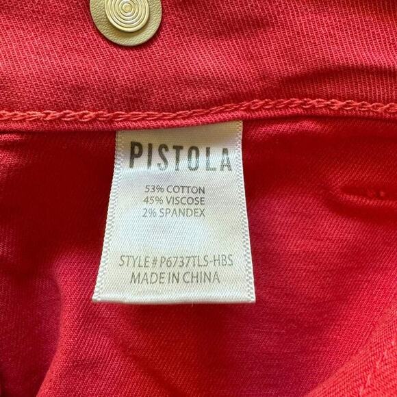 PISTOLA Erin High Rise Utility Crop Pant Straight Leg Patch Pocket NWT Sz 33 - Picture 8 of 8